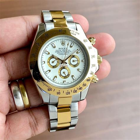 rolex watch gold silver|Rolex gold watch price.